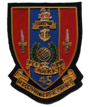45 Commando<br> Blazer Badge