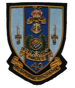 40 Commando<br> Blazer Badge
