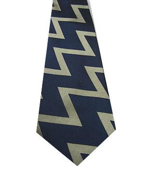 3 Royal Horse Artillery Silk Gold Zig Zag Tie