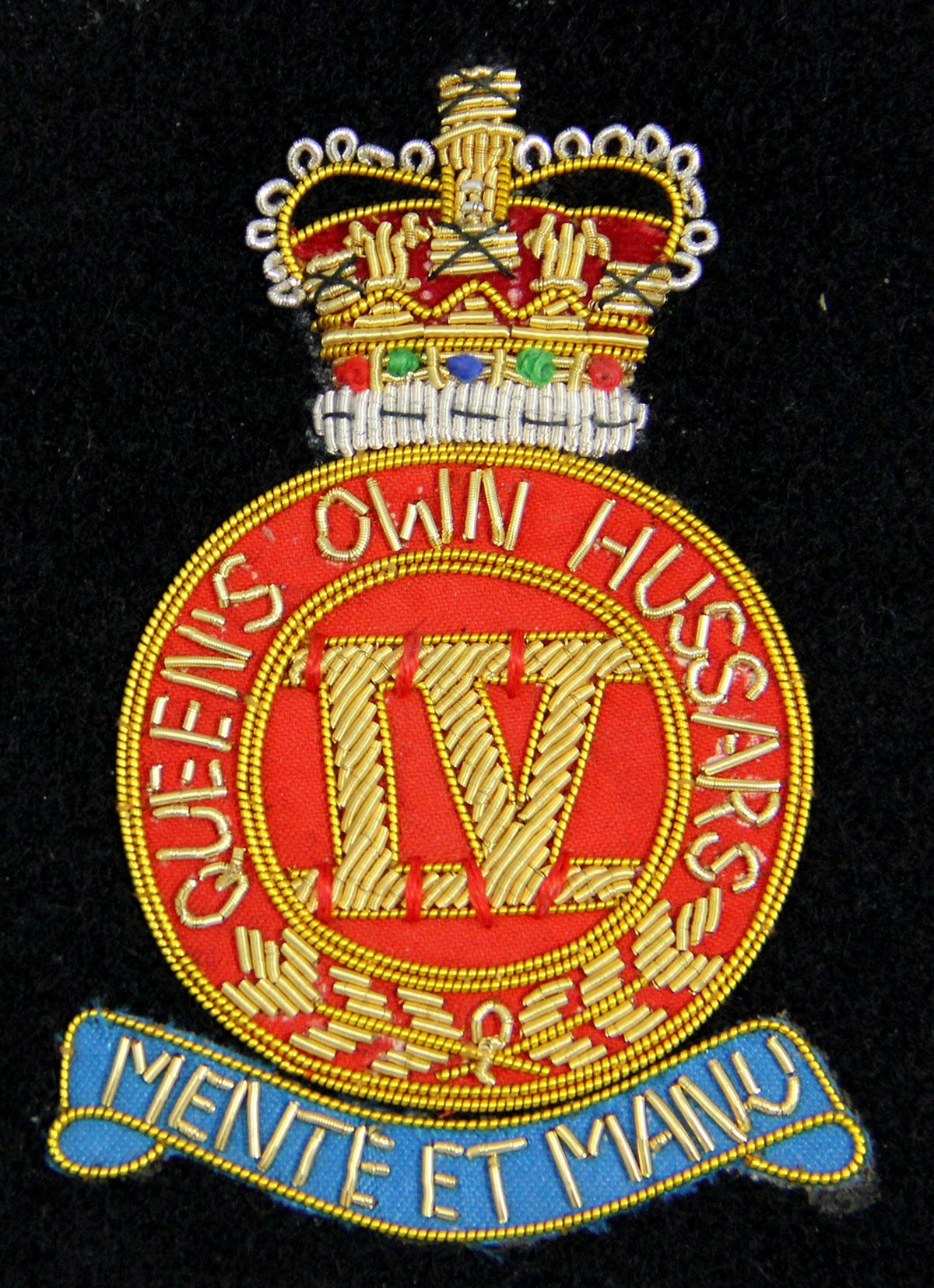 4th Queen's Own Hussars Blazer Badge